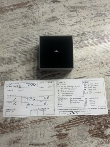 Diamantring 585 Weißgold in Größe 56