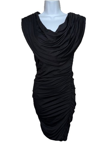 Chanans Ce Me London Bodycon Stretchy Ruched Dress SZ 8 NEW - Picture 1 of 4