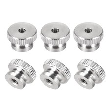 6pcs Knurled Thumb Nuts M3x0.5mm 304 Stainless Steel Round Knobs Fasteners