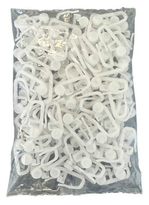 100 Gardinenröllchen Rollringe  Universalhaken Gardinengleiter Ø8mm x 8mm x 27mm