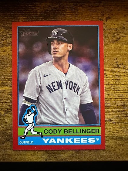 2025 Topps Heritage - Cody Bellinger #129 Red Border Parallel