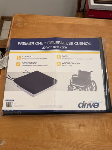 Drive 18 In. X 16 In. Premier One Foam Cushion | Drive Wheelchair Medical Seat