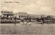 Cartolina Coloniale - TRIPOLI ITALIANA. La Dogana - Animata - Anni 30/40