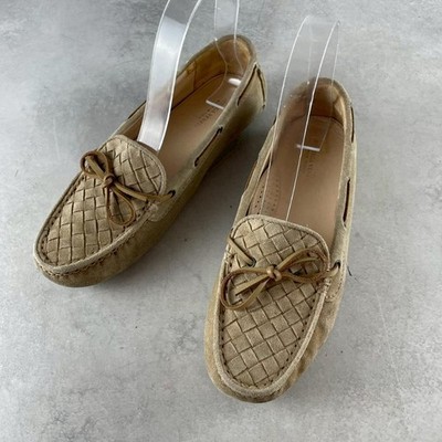 Women Bottega Veneta Shoes Deck Loafers Intrecciato Limited Edition  VHTF R