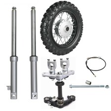 Horquillas delanteras triple rueda 2.50-10 neumático freno tambor mini bicicleta 70cc CRF50 XR50 110cc