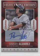 2014 Panini Elite Extra Edition Prospects 193/499 Dariel Alvarez #70 Auto g6w