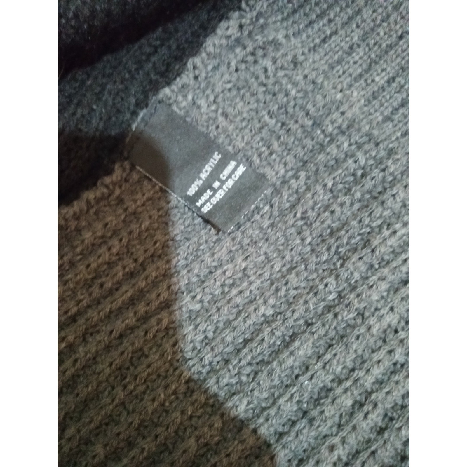 BCX Ribbed Knit Color Block Over Sized Open Front… - image 9