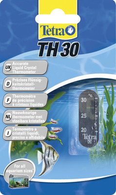 Tetra TH30 Aquariumthermometer Klebethermometer präzises Flüssigkeitskristall