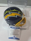 💥Kellen Winslow Signed LA Chargers   Mini Helmet w/HOF - Beckett W Auth💥