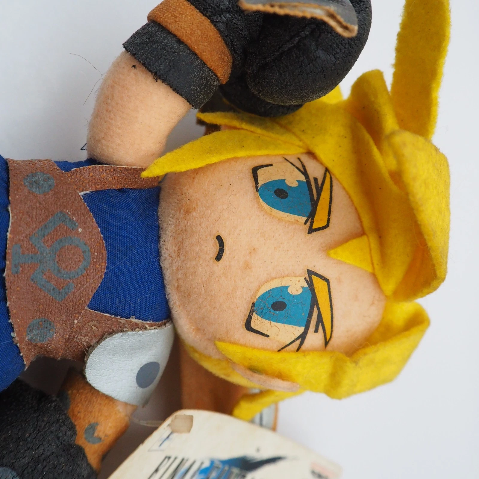 JK60 JUNK Final Fantasy VII  Cloud Strife Banpresto 1997 Plush 7" Toy Doll Japan image 10