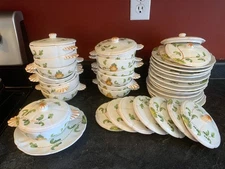 13 Made in Italy Mini Soup Tureens with Lid and Saucers - Lidded Soup Bowls