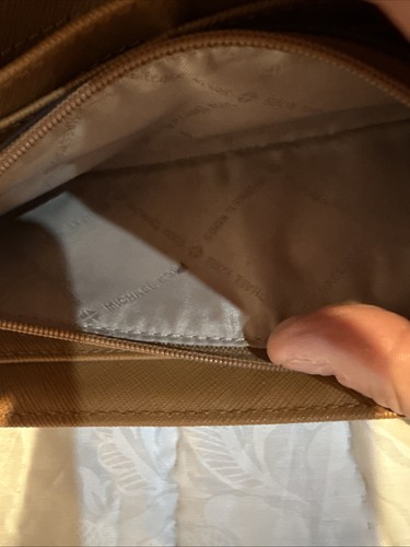 Michael Kors Umhängetasche und Geldbörse weiß & braun Signature PVC - Bild 8 von 14