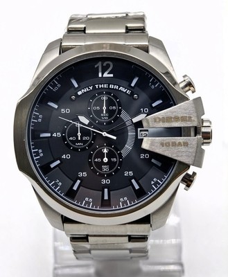Diesel 10 Bar ''ONLY THE BRAVE'' Chronograph Date Indicator Quartz Men Wrist Watch