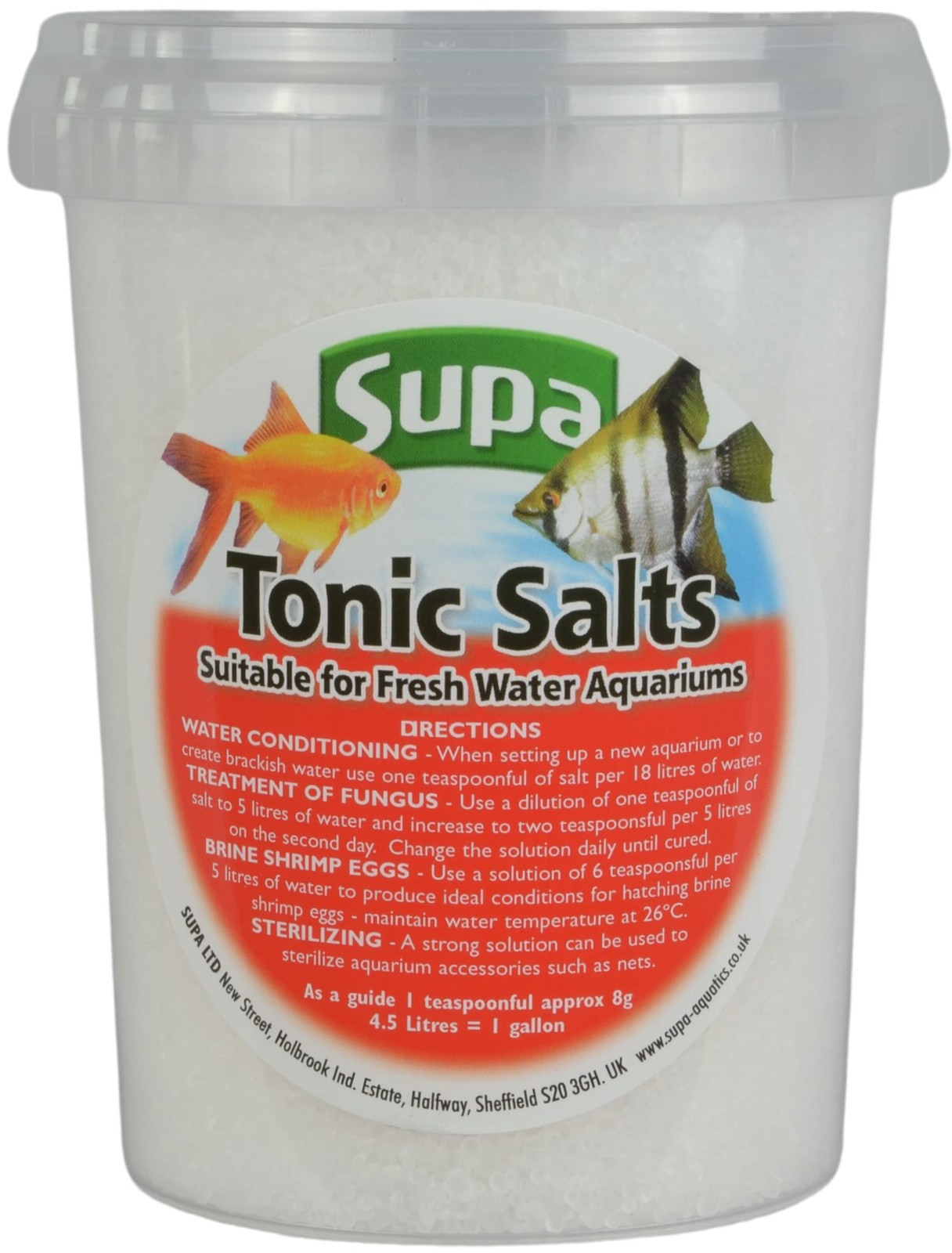 Supa Tonic Salt 1 Litre, Mild Conditioner And Antiseptic For 1 White