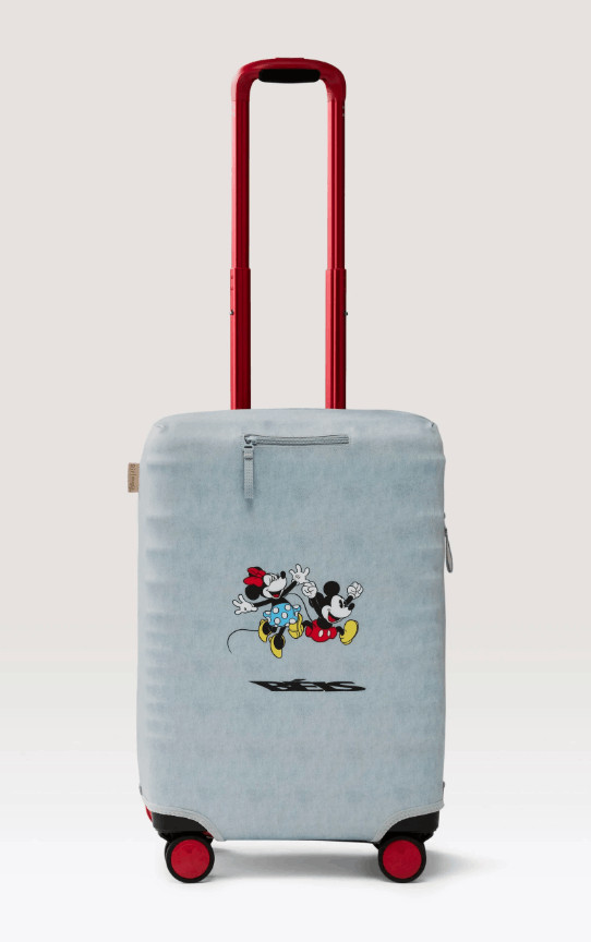 NWT Beis x Disney Carry on Luggage Cover in Blue Jeans