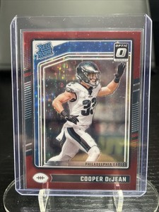 2024 Panini Donruss Optic - Rated Rookie Cooper DeJean #221 Red Stars Prizm (RC)