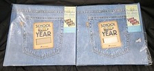 2 Daisy Hill 12 x 12 Denim Pocket Front Scrapbook Album with white pages D9 