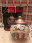 HALLMARK THE GIFT BRINGERS #2 SERIES ST. LUCIA 1990 CHRISTMAS BALL ORNAMENTS