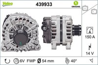 Valeo Generator U.A. FüR CitroËN, Ds, Opel, Peugeot