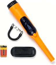 Fully Waterproof Pinpointing LCD Gold Metal Detector with LED Flashlight, Portab