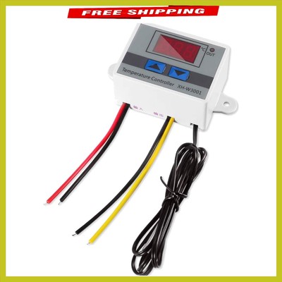 XH-W3001 Digital Thermostat Switch with Waterproof Probe - 12V and 10A Power