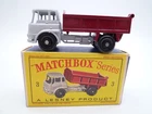 VINTAGE MATCHBOX LESNEY No.3b BEDFORD TIPPER TRUCK IN ORIGINAL BOX 1961