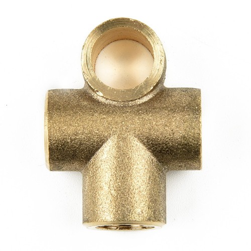 Brake Line Pipe Brass T 3Way Female Fitting Connector Splitter M10x1 Metric - Foto 4 di 12