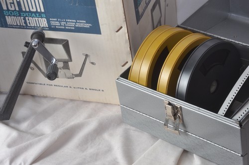 Vintage EUC Vernon Dual 8 Movie Editor 808 8mm Film Riesenleinwand 3,5" x 5" Japan - Bild 9 von 10