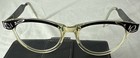 Vintage Coc Cat eye Alum Frame Glasses ~ 5 1/2 50’s Mcm