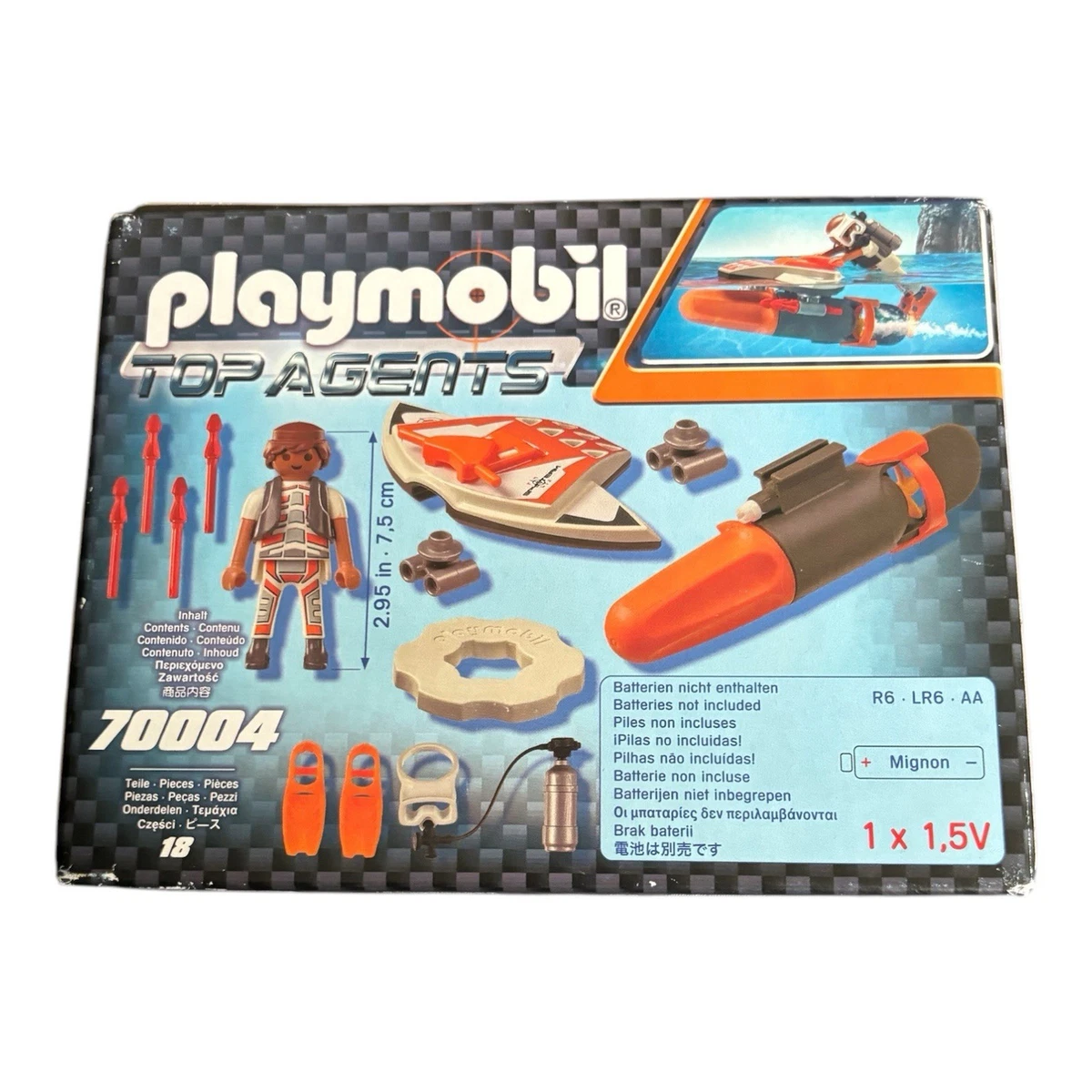 PLAYMOBIL 70004 Top Agents Spy Team Underwater Wing  NEUHEIT 2018 OVP!