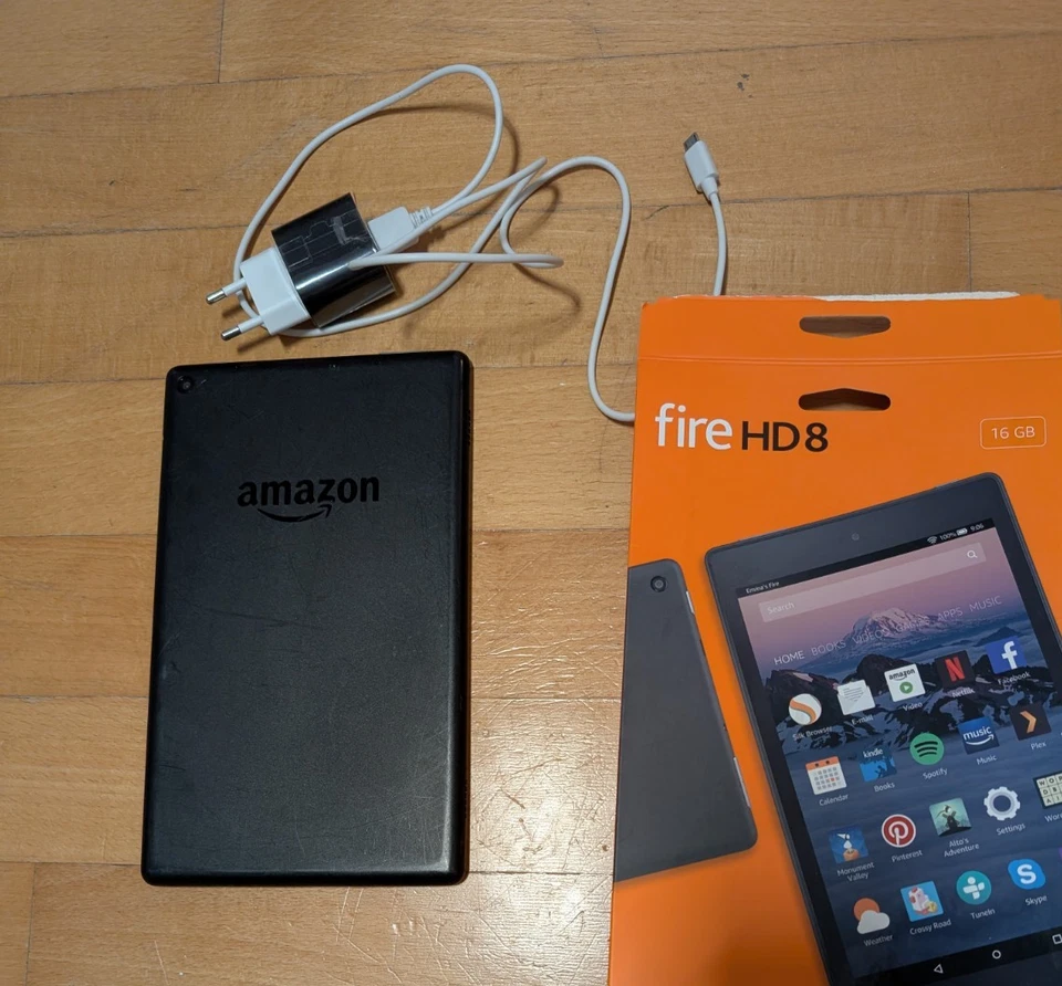 Amazon Fire HD 8 (7. Generation) 16 GB, WLAN, 20,3 cm (8 Zoll) - Schwarz - Bild 2 von 2