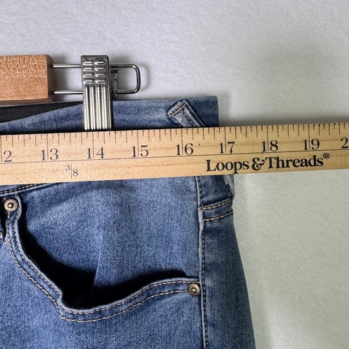 Natural Reflections Womens Jeans Size 14 Blue Bootcut Mid Rise Stretch Denim - Picture 9 of 12