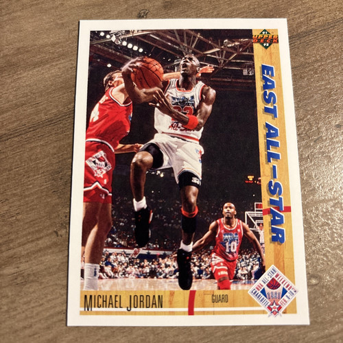 1991-92 UPPER DECK Michael Jordan #69 East All-Star Chicago Bulls NBA Free Ship!