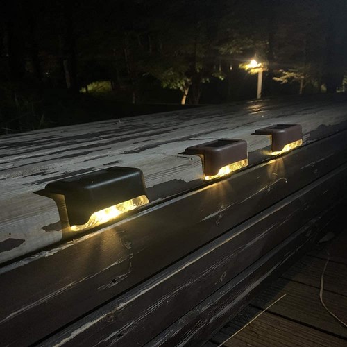 Solar Outdoor Step Stairs Lights Deck Garden Yard Pathway Fence Patio Lamp Decor - Picture 30 of 42