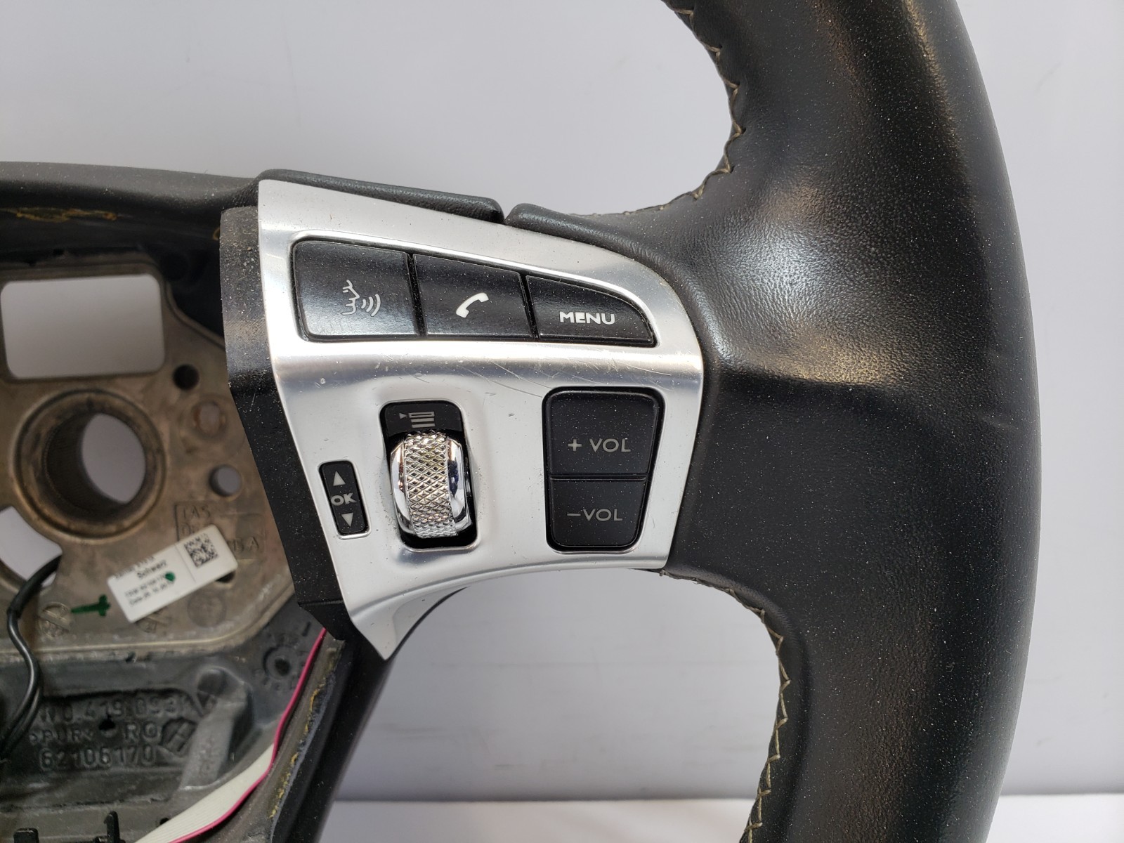 ✅ 12-18 OEM Bentley Continental GT GTC Steering Wheel Leather Black W/ Switch