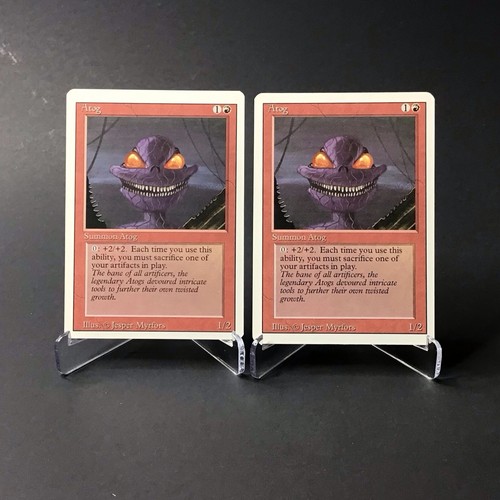 (2) Magic: The Gathering Atog MTG Revised Edition Vintage 1994 MP - Picture 1 of 2