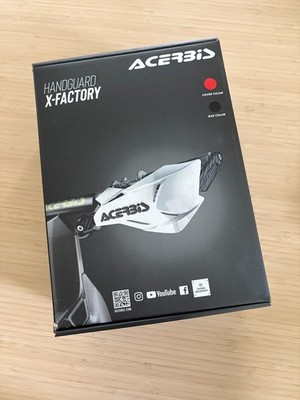 Acerbis X-Factory Handguards Red Black 0022397.349 Motorcycle Dirt Bike New