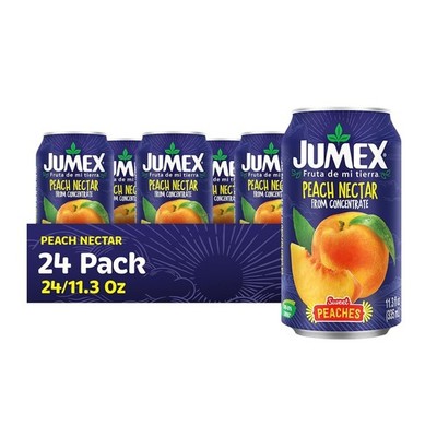 24-Pack Peach Nectar Cans, 11.3 Fl Oz Each - Naturally Healthy Refreshment