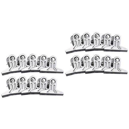 2 Count Stainless Steel Clip Food Sealing Safety Snack Bag Clips for Storage
