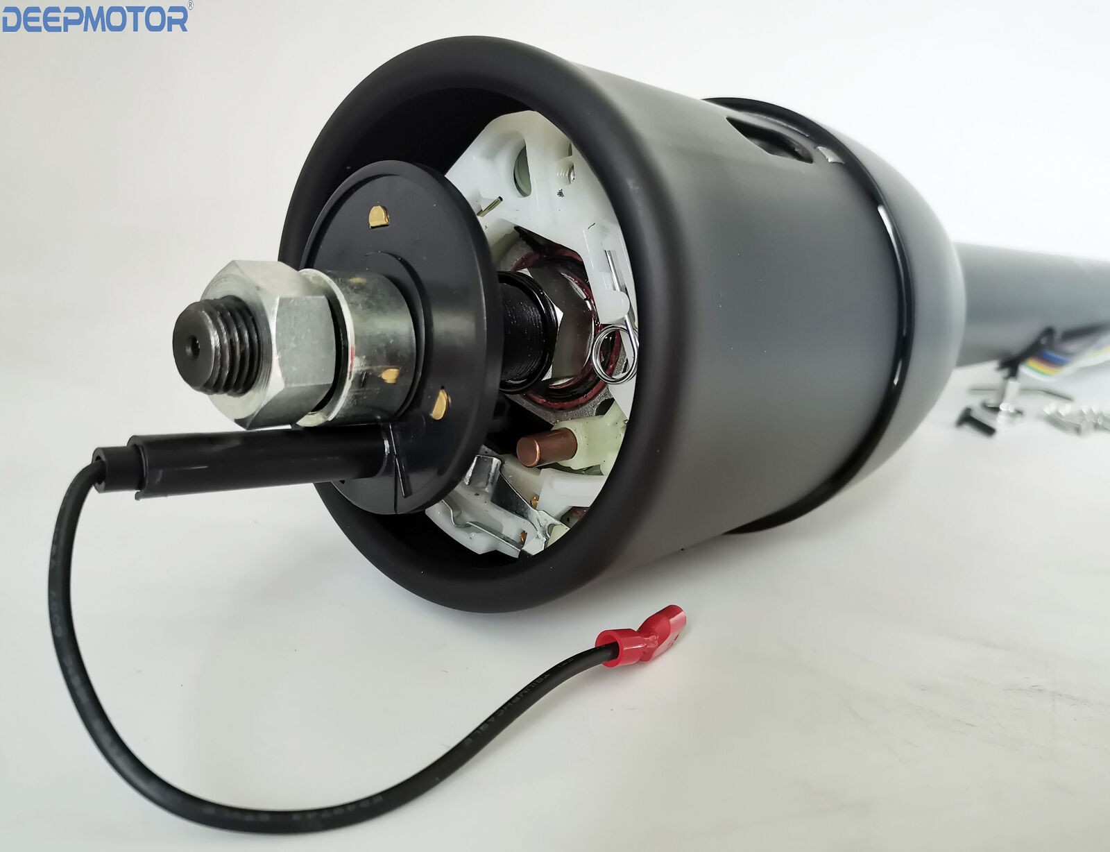 32" GM Steering Column Tilt Manual Trans No Key Universal w/9 Hole adapter Black