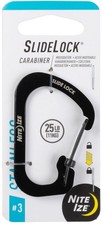 Nite Ize SlideLock Stainless Steel Carabiner 3 - Black