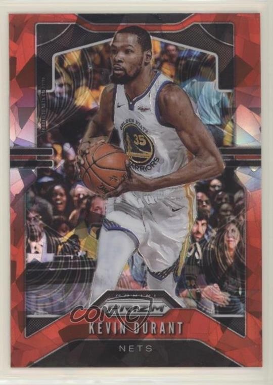 2019-20 Panini Prizm Red Ice Prizm Kevin Durant #210 3zh
