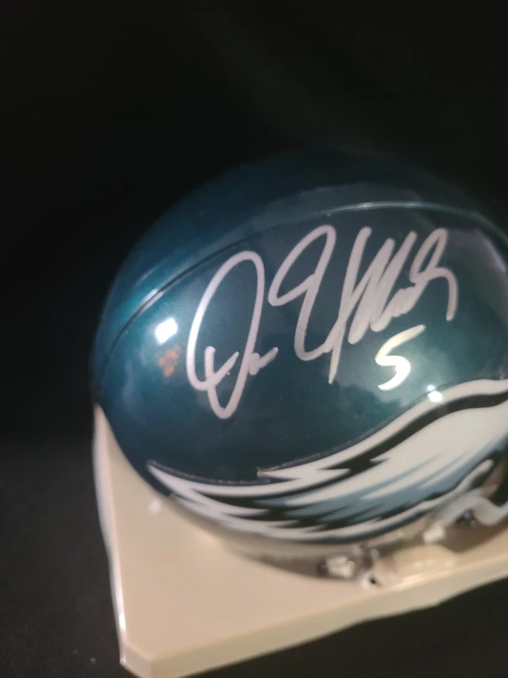 Мини-шлем с автографом Донована Макнабба No5 Philadelphia Eagles с сертификатом подлинности - Изображение 3 из 4