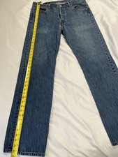 Levi's 501 Men's Jeans, Blue, Button Fly, Straight Leg, 36x34