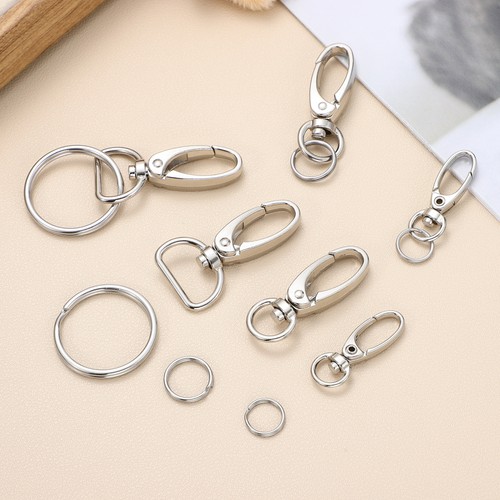 Juego de anillos de hebilla para perro clip de gancho de correa clips de metal para etiquetas en el cuello - Imagen 11 de 11