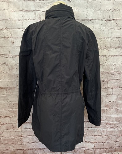 Eileen Fisher Jacket Womens S Dark Gray Lightweight Hooded Anorak Cotton Nylon - Imagen 3 de 5