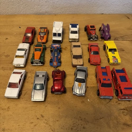 Vintage 1970 - 1980 Mattel Hot Wheels Corvette Stingray Muscle Cars Lot Of 18