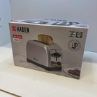 Haden IVER Stainless Steel 2 slice Toaster with 6 Variable Browning Control