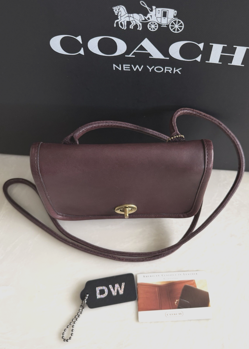 COACH VINTAGE NYC BONNIE CASHIN BURGUNDY MINI POUCH 9740 | eBay