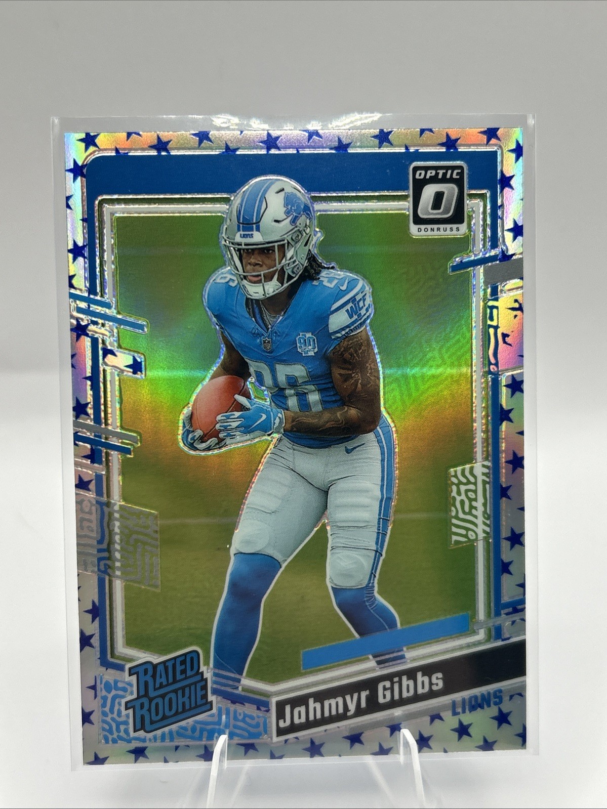 2023 Panini Donruss Optic - Rated Rookie Jahmyr Gibbs #236 Stars Prizm (RC)